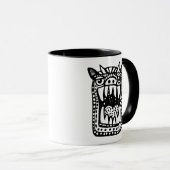Mug Monstre d'horreur - Noir (Devant droit)
