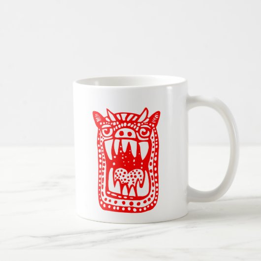 Mug Monstre d'horreur - Rouge (Droite)