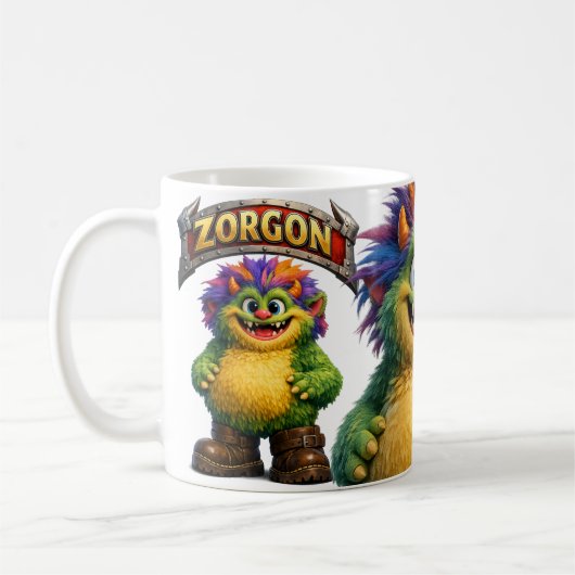 Mug Monstre drôle de Zorgon (Gauche)