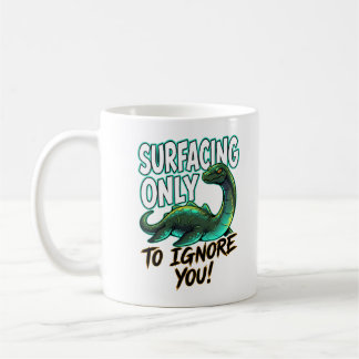 Mug Monstre du Loch Ness Émergeant Seulement pour l'Hu