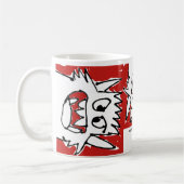 Mug Monstre rouge de bande dessinée (Gauche)