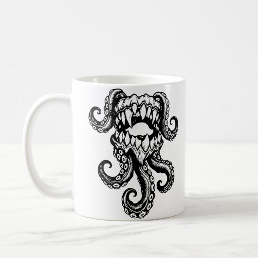 Mug Monstre Tentaculeux Bouche – Créature des Mers Som (Gauche)