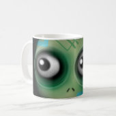 Mug Monstre vert Kawaii (Devant gauche)
