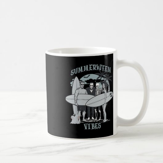 Mug Monstres de surf Clic Vibes d'Halloween Graphique (Droite)