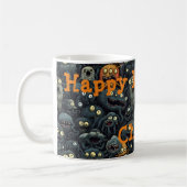 Mug Monstres d'Halloween mignonnes, Nom personnalisé (Gauche)