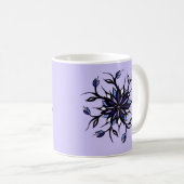 Mug Monstres et dents floraux gothiques de mandala (Devant droit)