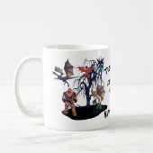 Mug Monstres Goblins Effrayant Halloween Personnalisé (Gauche)