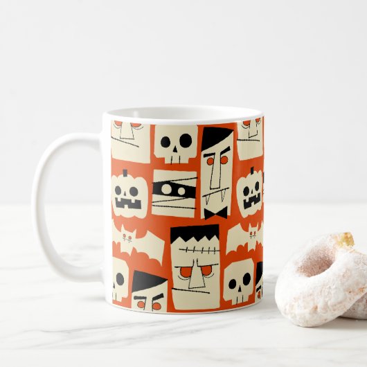 Mug Monstres Rétro Mod (Avec donut)