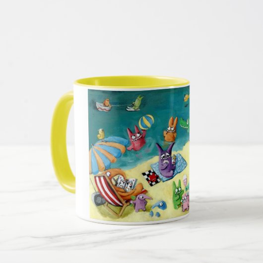 Mug Monstres sur la plage (Devant gauche)
