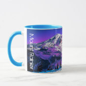 Mug Mont Rainier Washington State Colorful Mountain (Gauche)