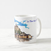 Mug Mont Saint Michel en Normandie, France. (Devant droit)