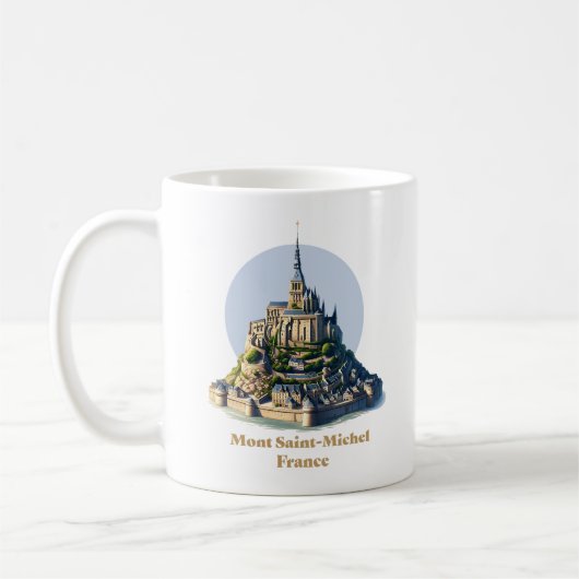 Mug Mont Saint-Michel Normandie France (Gauche)
