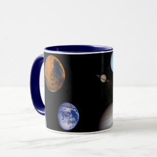 Mug Montage d'images de l'espace du système solaire pa