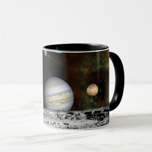 Mug Montage d'images de l'espace du voyageur du systèm