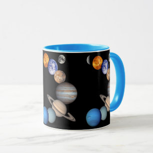 Mug Montage du système solaire Photos de planètes JPL