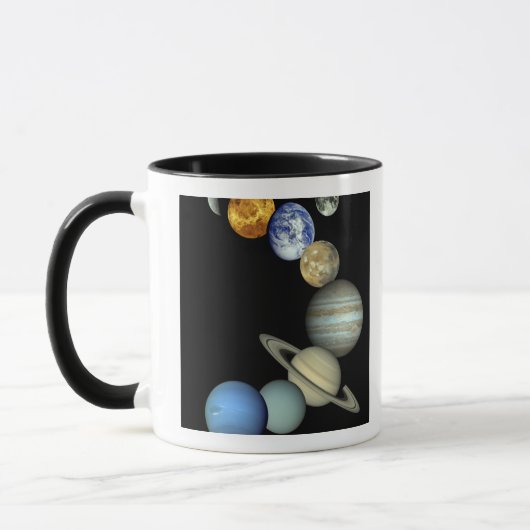 Mug Montage d'un système solaire (Gauche)