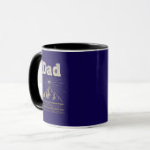 Mug Montagne de l'étoile directrice Papa (Devant gauche)