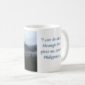 Mug Montagne de nuage - force (Devant droit)