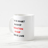 Mug montagne de randonneurs, avide (Devant gauche)