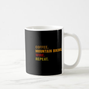 Mug Montagne de vélo de montagne de café de vin Répéte