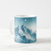 Mug Montagne d'hiver de neige (Devant gauche)