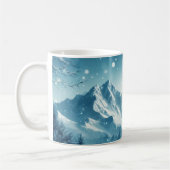 Mug Montagne d'hiver de neige (Gauche)
