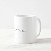 Mug MONTAGNE HEARTBEAT Funny Hikers Wanderer (Devant droit)