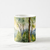 Mug Montagne Nature Paysage Sunrise Aquarelles (Centre)