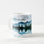 Mug Montagnes aquarelles (Devant gauche)