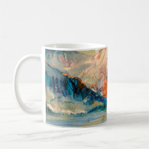 Mug Montagnes, Canyon. Pic de montagne, crête, une mon