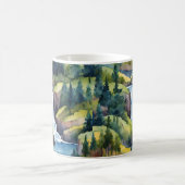 Mug Montagnes de la nature Cascade Arbres (Centre)