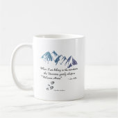 Mug Montagnes de randonnée Whisers univers Bienvenue A (Gauche)