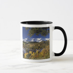 Mug Montagnes de San Juan et arbres d'Aspen en couleur