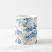 Mug Montagnes enneigées bleu blanc équilibrées (Centre)