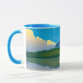 Mug Montagnes enneigées reflétées dans un lac (Gauche)