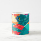 Mug Montagnes et rivière abstraites (Centre)