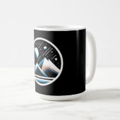 Mug Montagnes géométriques de nuit étoilées - Contempo (Devant droit)