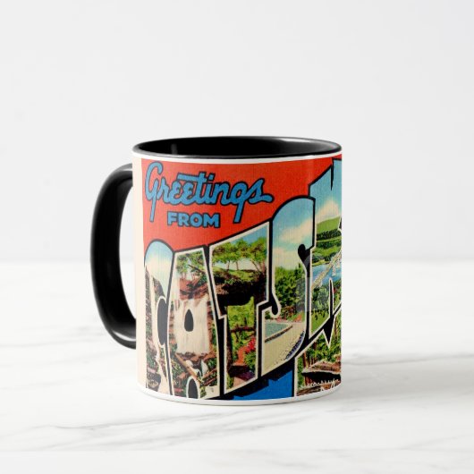 Mug Montagnes rétro Catskill  (Devant gauche)