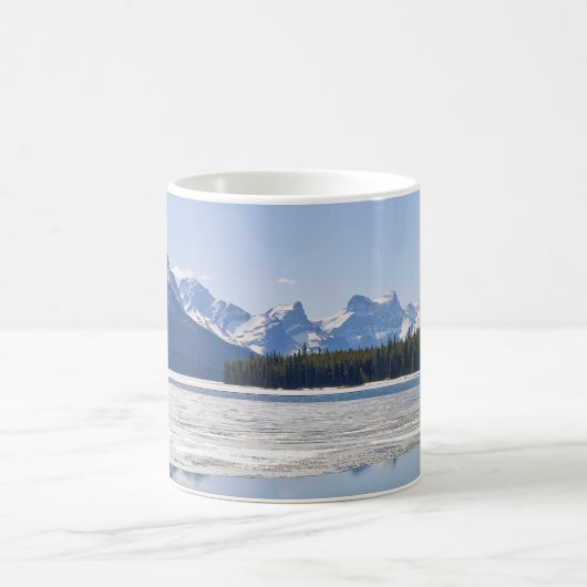 Mug Montagnes rocheuses reflétant dans le lac Maligne (Centre)