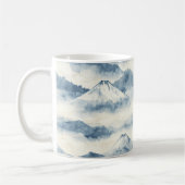 Mug Montagnes sereines enneigées - Bleu et blanc (Gauche)