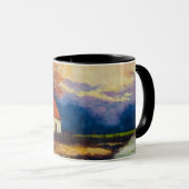 Mug Montagnes violettes (Devant droit)