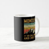 Mug Montana Appelle Et Je Dois Aller Premium (Devant droit)