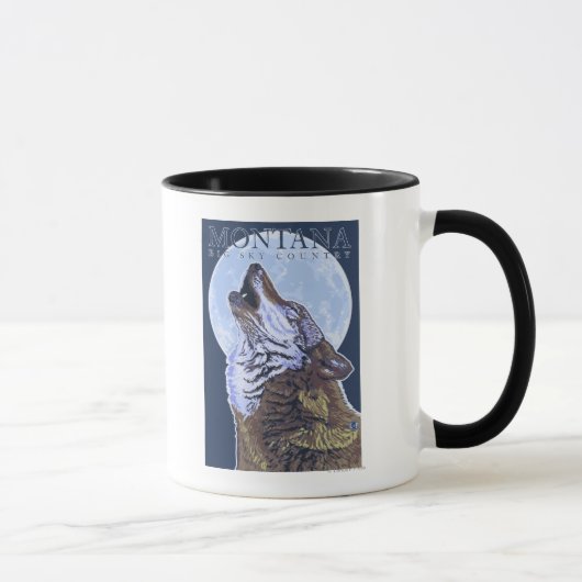 Mug Montana — Big Sky CountryHowling Wolf (Droite)