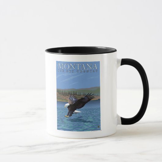 Mug Montana — Big Sky PaysAigle de plongée (Droite)