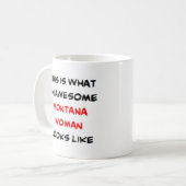 Mug montana woman awesome (Devant gauche)