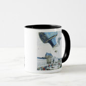 Mug Montée de la montgolfière de frères de Montgolfier (Devant droit)
