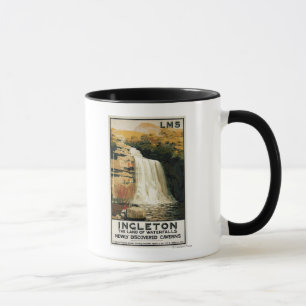 Mug Montée de spectateurs sur l'affiche de chemin de
