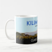 Mug Montée Editable du mont Kilimandjaro commémorative (Gauche)