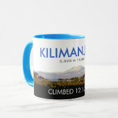 Mug Montée personnalisée du mont Kilimandjaro (Devant gauche)