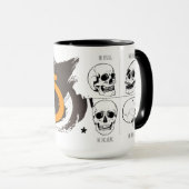 Mug Monter Broyer Décliner Répéter – Crâne Drôle Hallo (Devant droit)